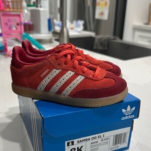 Adidas Samba OG Red and White Sneakers